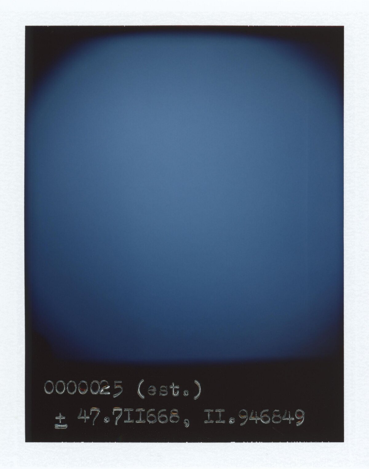 Blue Gradient Sky With Coordinates