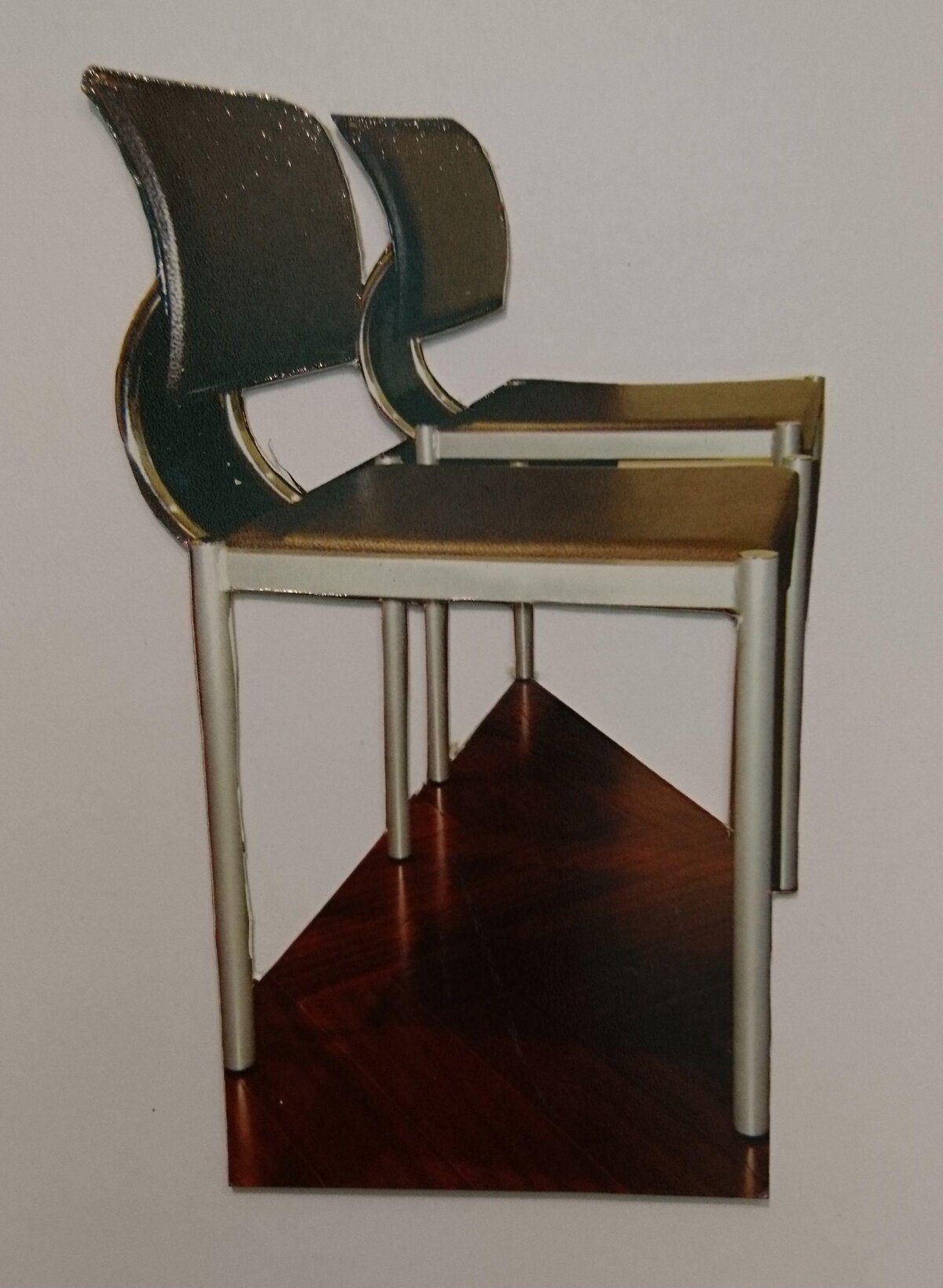 Two Nested Modern Chairs