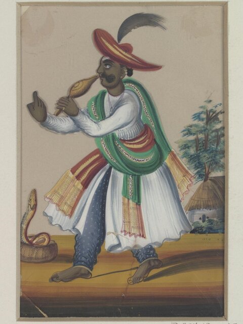 Indian Snake Charmer Painting