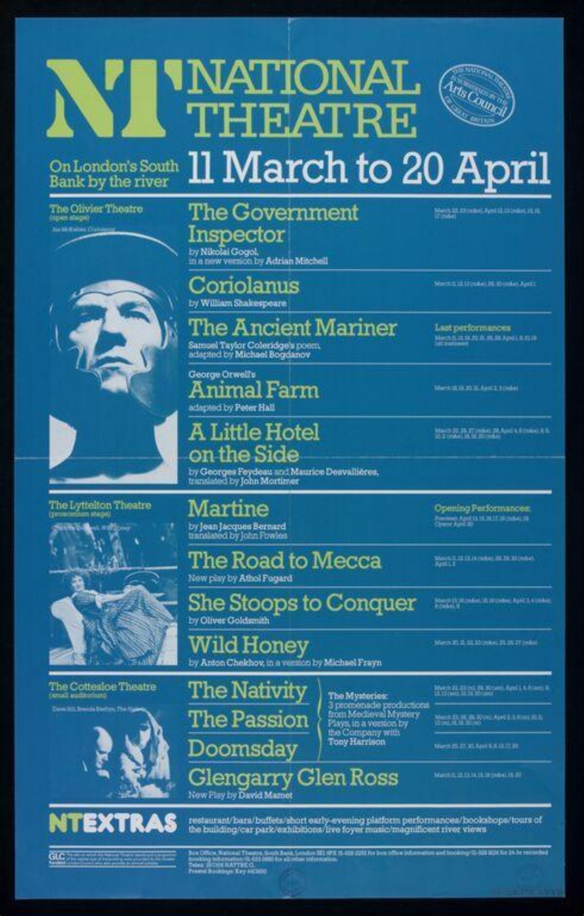 National Theatre Play Schedule Poster