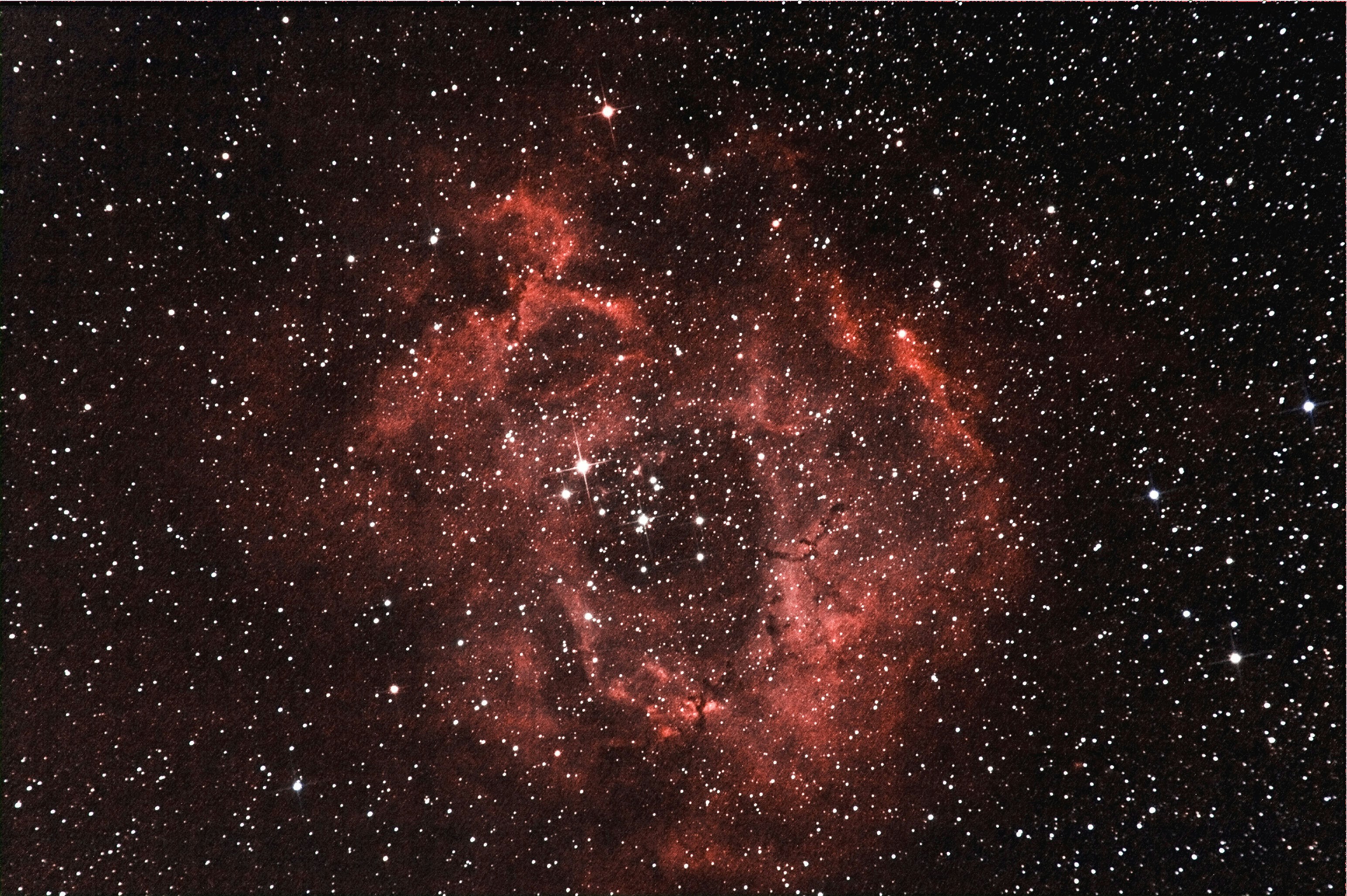 Rosette Nebula in Deep Space