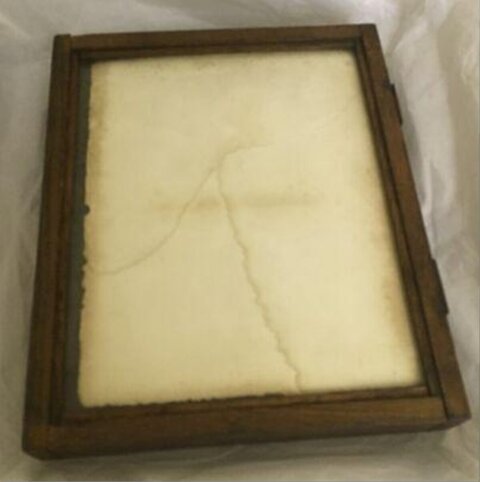 Old Empty Wooden Picture Frame