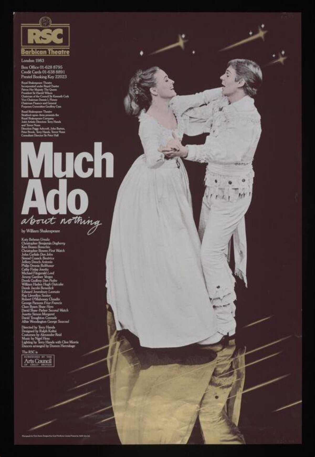 1983 Much Ado About Nothing Theatre Poster