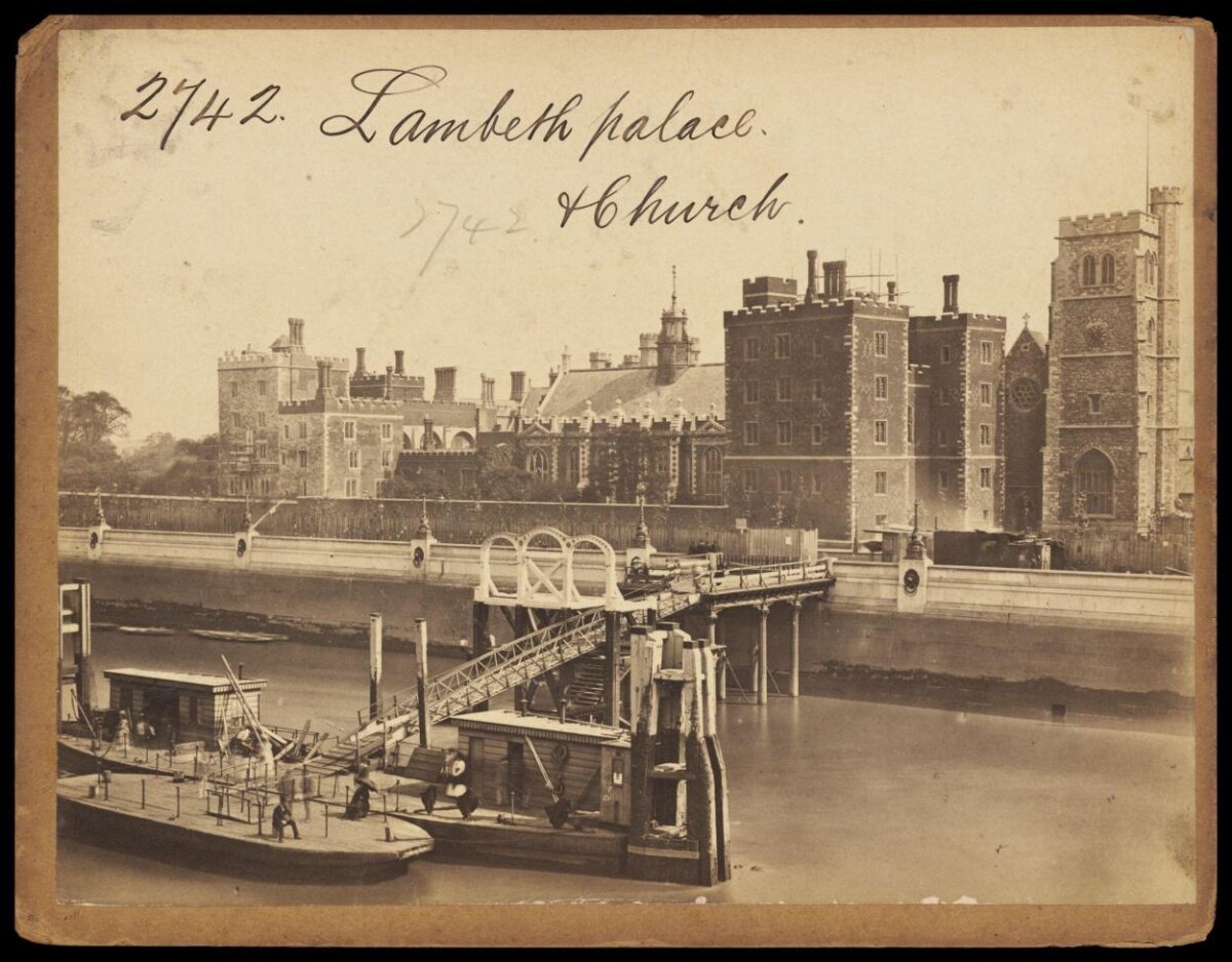 19th Century View of Lambeth Palace and Church
