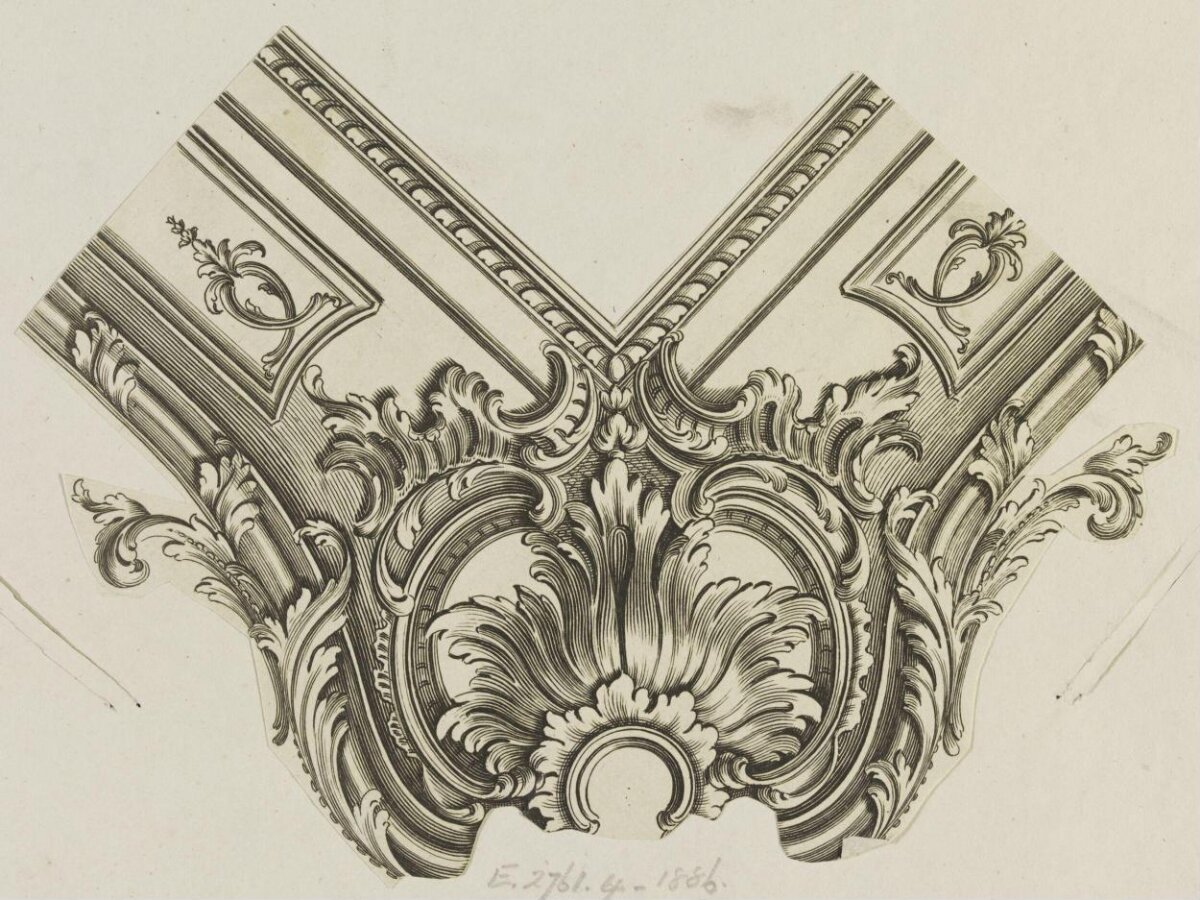 Rococo Architectural Ornament Engraving