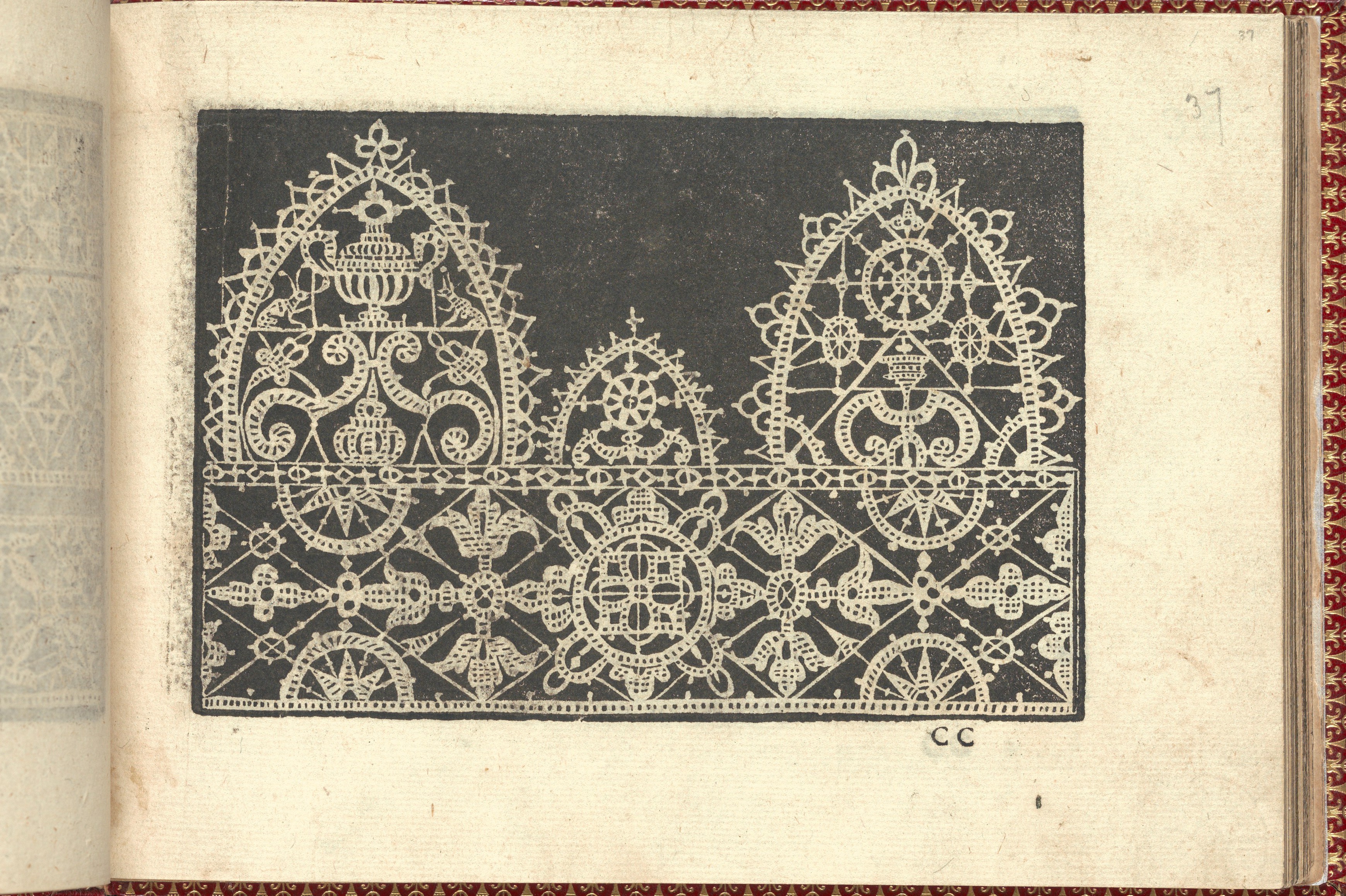 Antique Lace Pattern Print