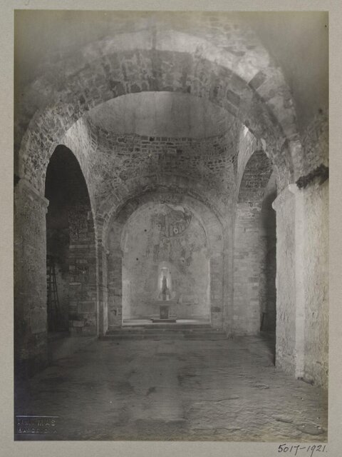 Old Stone Church Interior Photograph