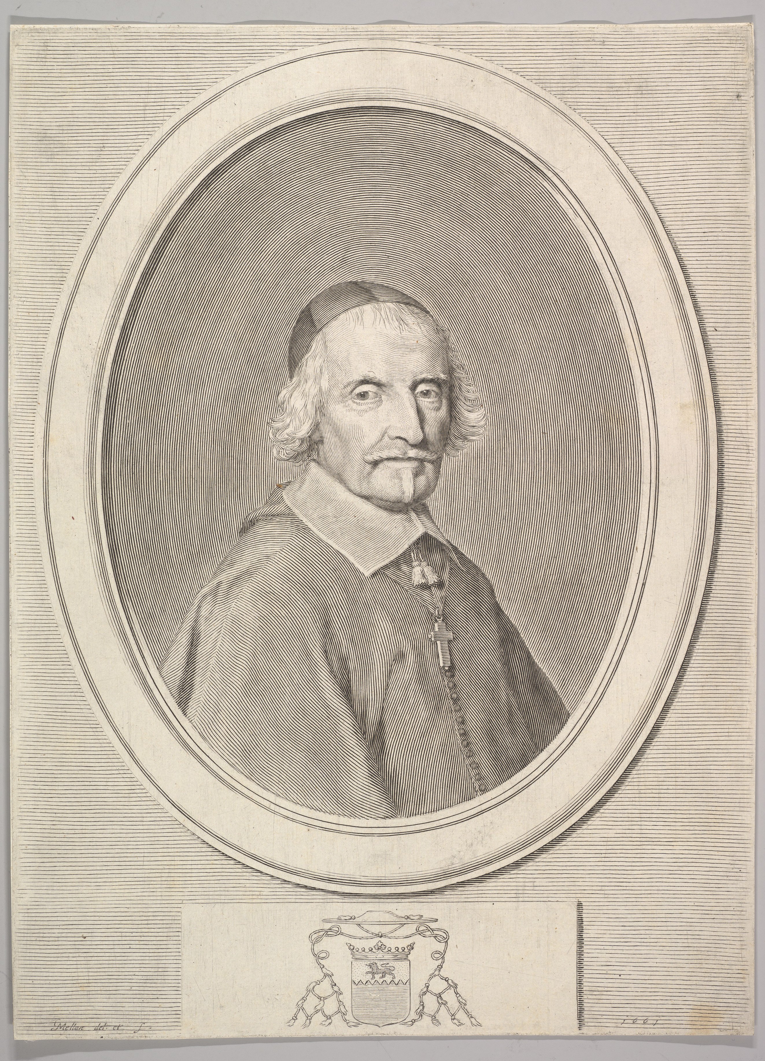 Engraved Portrait of a Clergyman