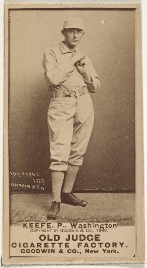 1889 Old Judge Keefe Baseball Card