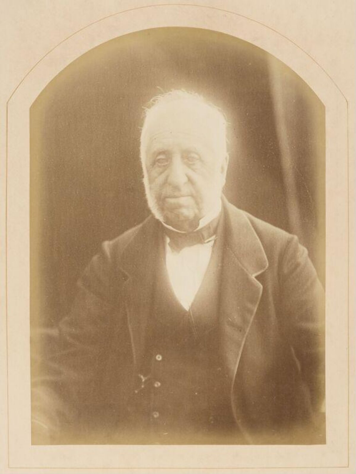 Vintage Sepia Portrait of Elderly Gentleman