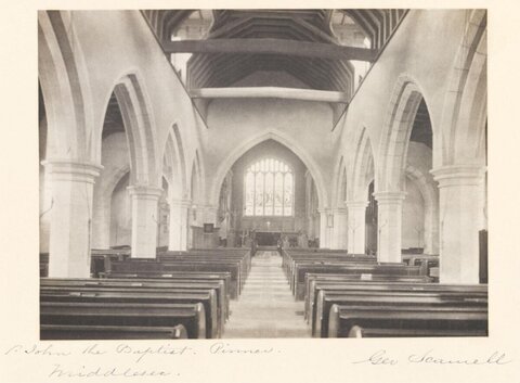 Interior of St John the Baptist Church Pinner