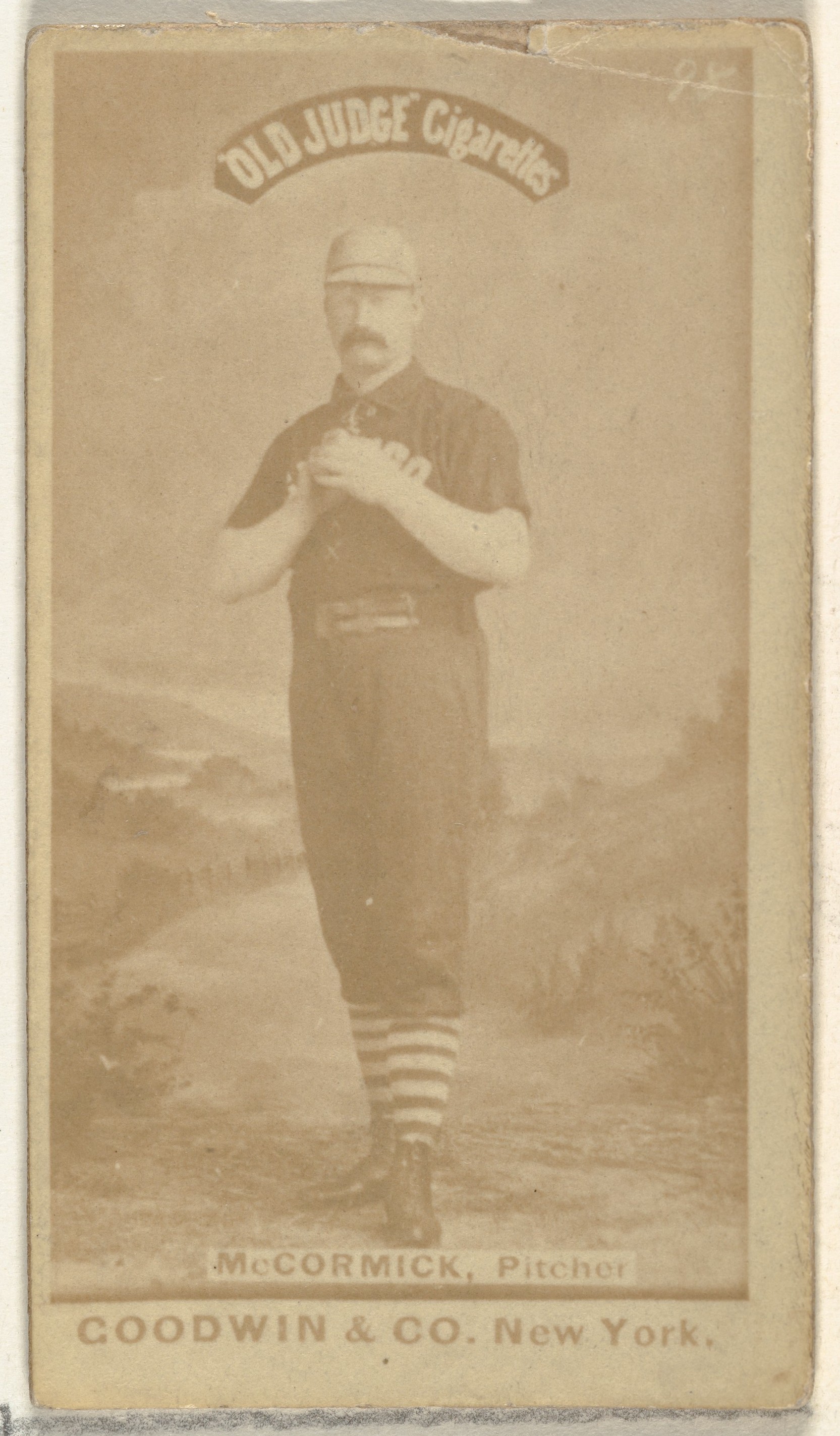 Vintage Old Judge McCormick Pitcher Baseball Card
