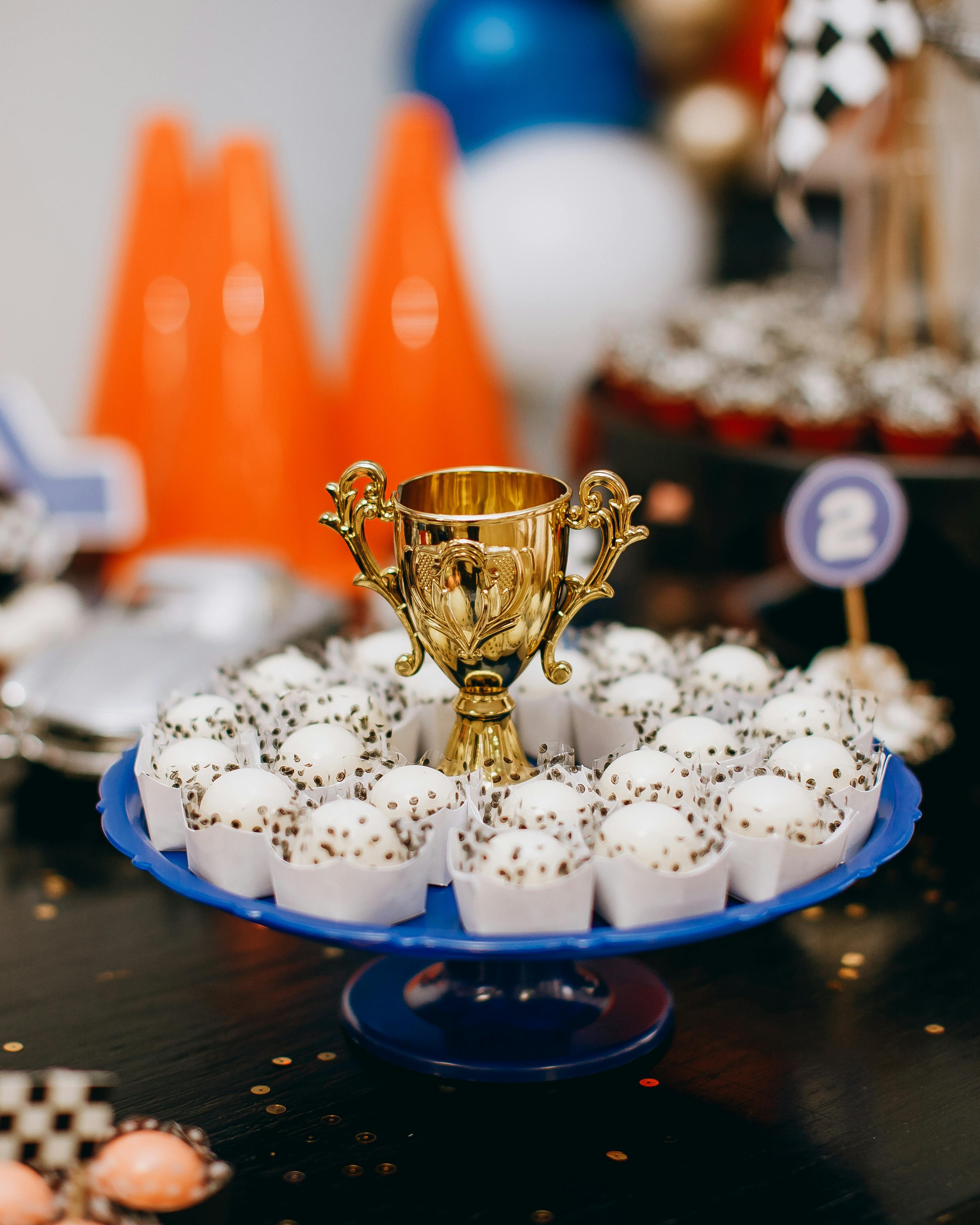Racing Themed Party Dessert Display