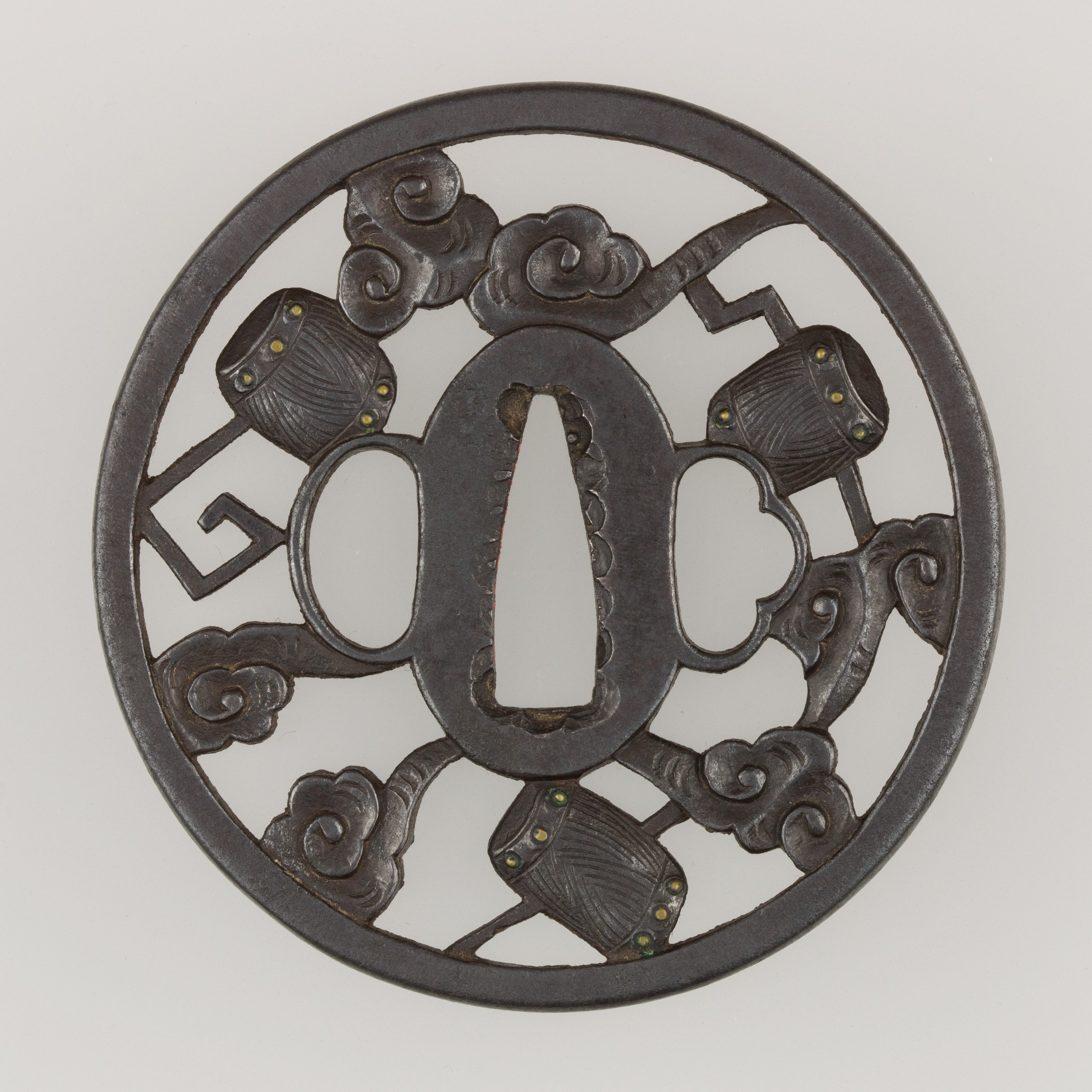 Japanese Openwork Iron Sword Guard