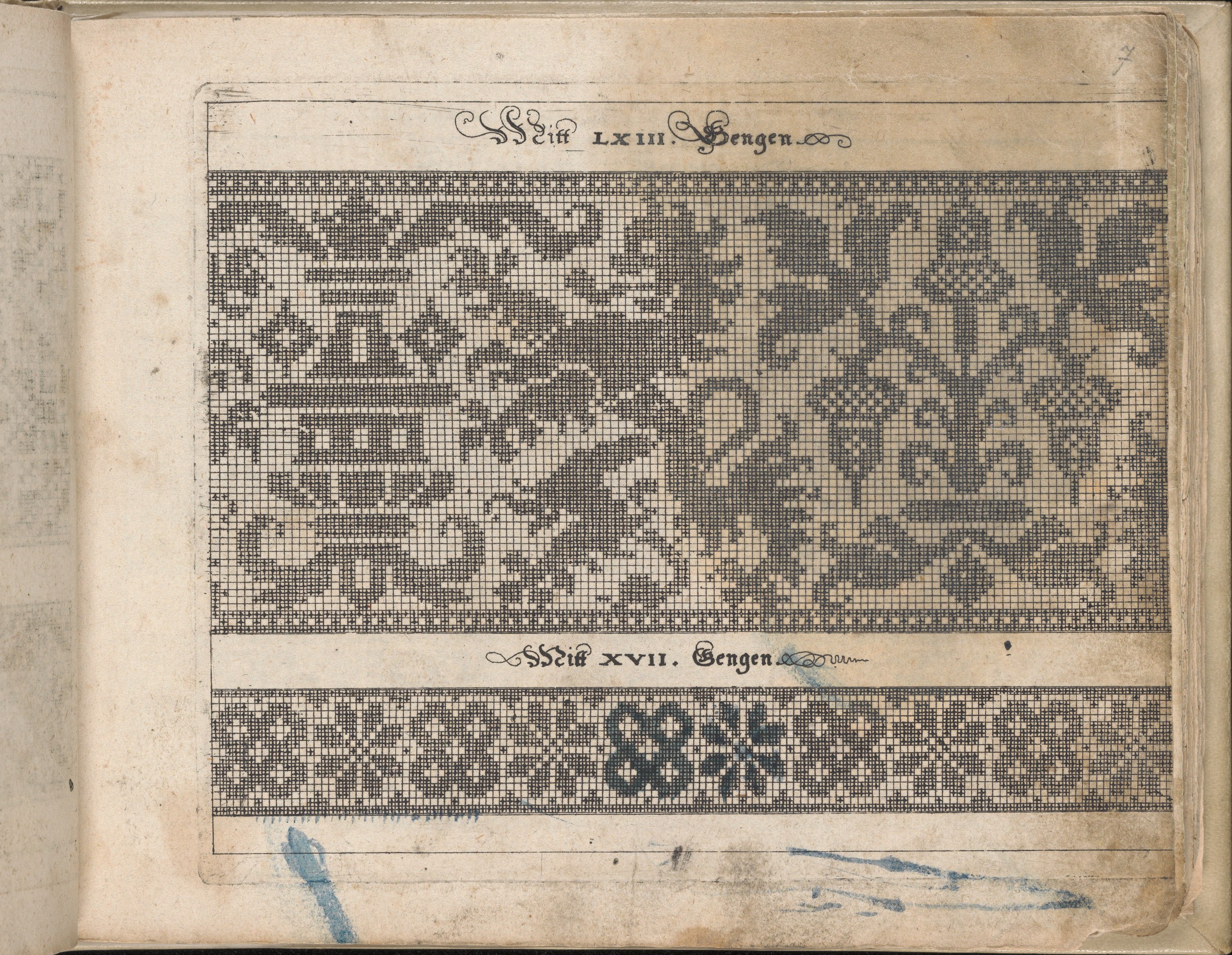 Antique Cross Stitch Pattern Page