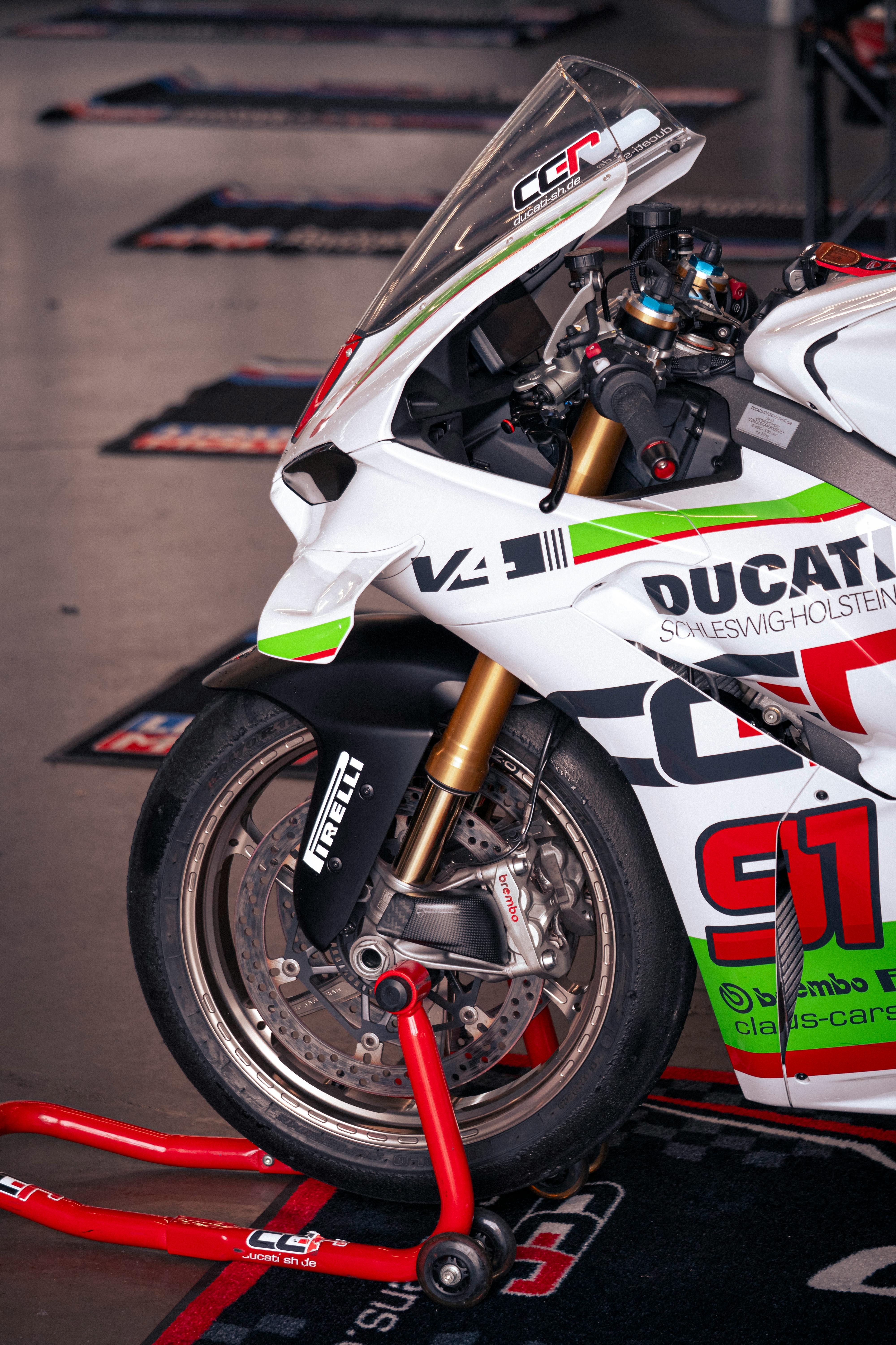 Ducati Racing Motorcycle on Stand