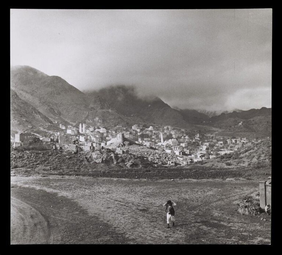 Vintage Mountain Town View