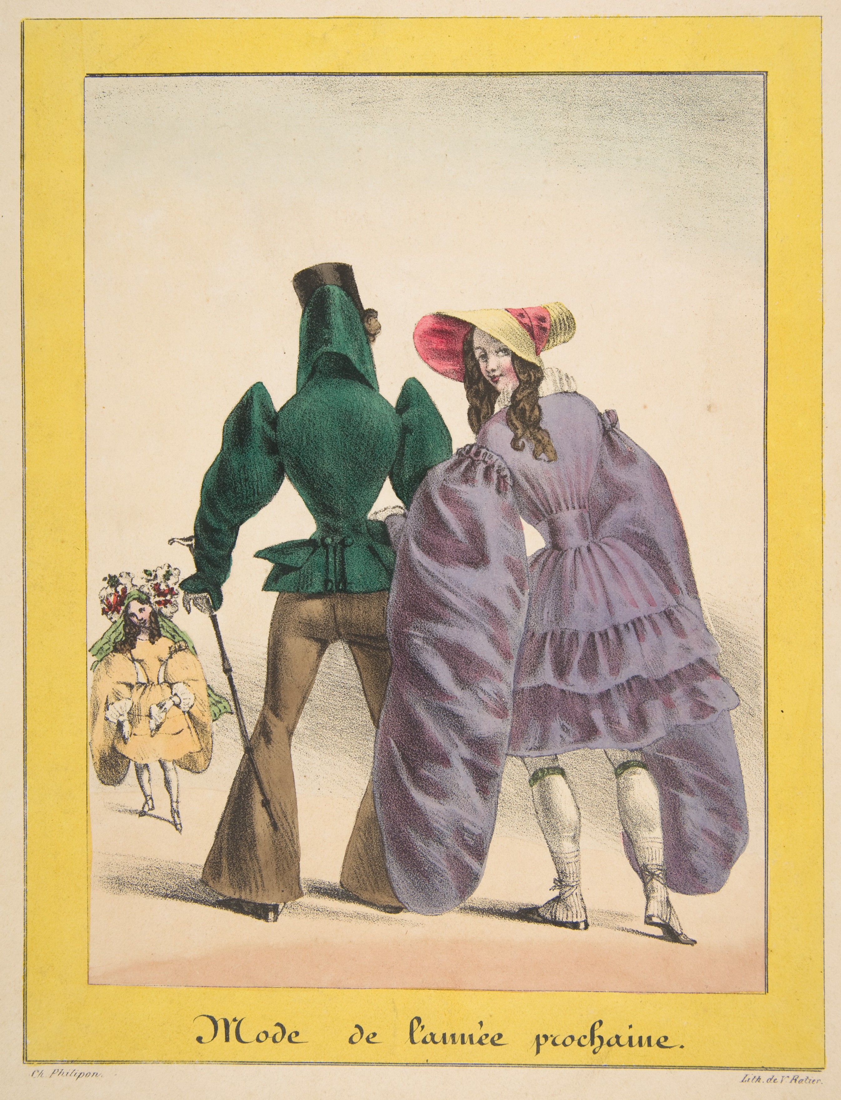 19th Century French Fashion Caricature