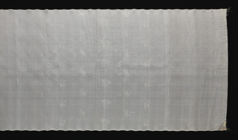 White Small Floral Patterned Textile