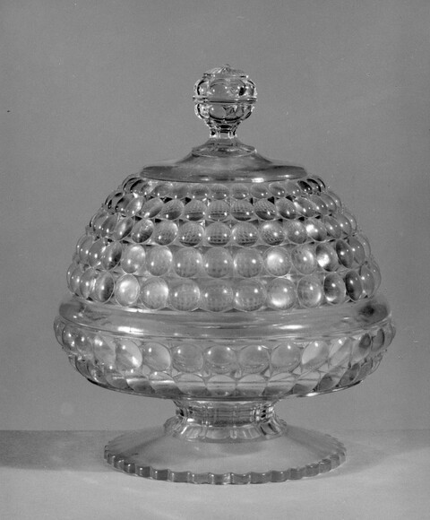Vintage Lidded Glass Compote