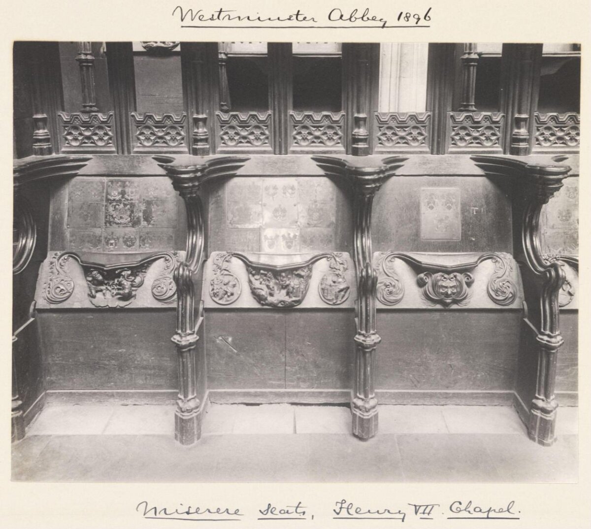 1896 Miserere Seats at Westminster Abbey