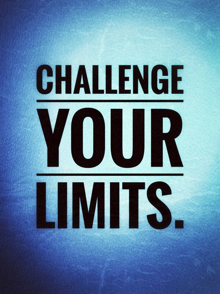 Challenge Your Limits Motivational Poster