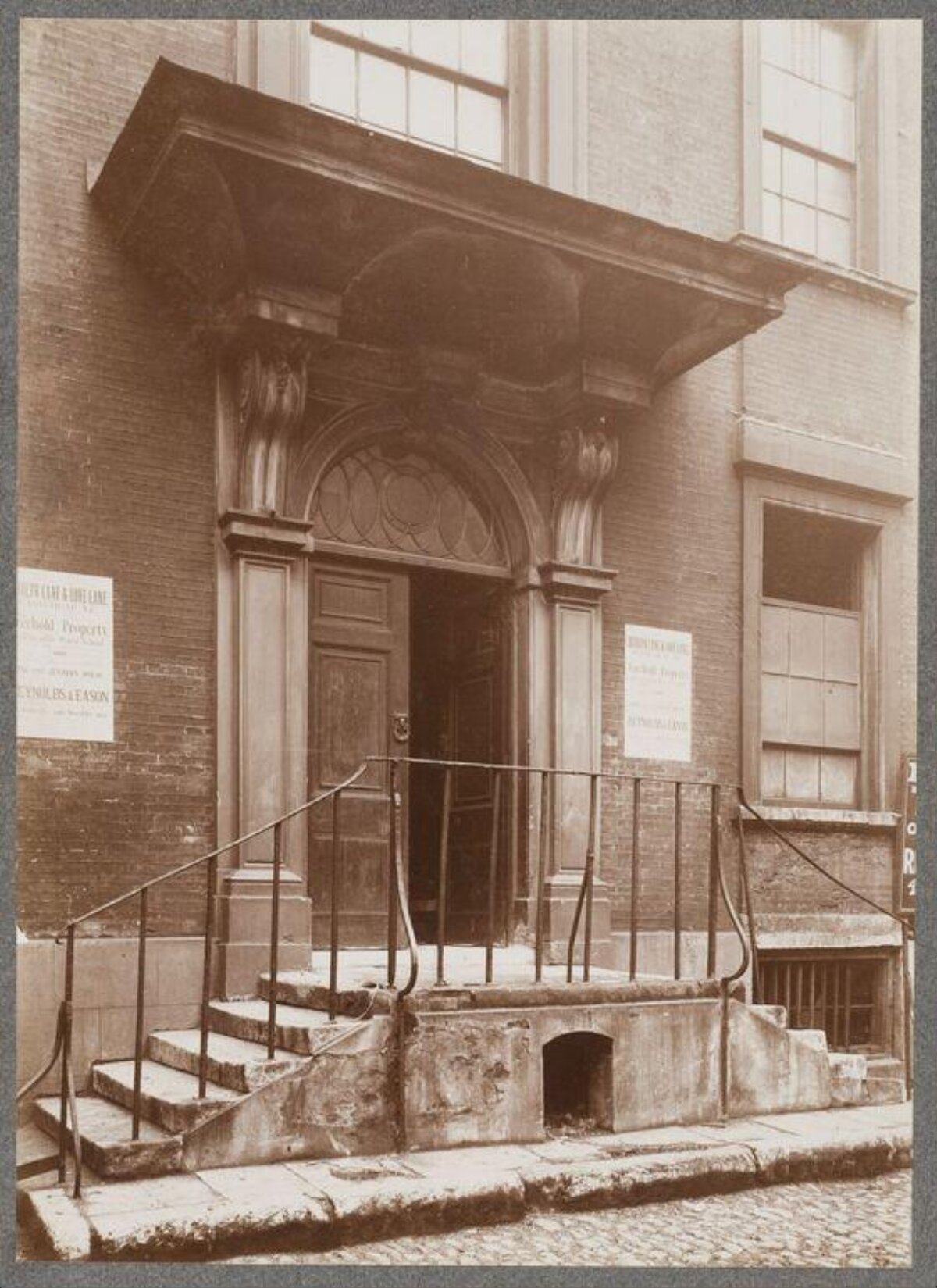 Vintage Brick Building Entrance