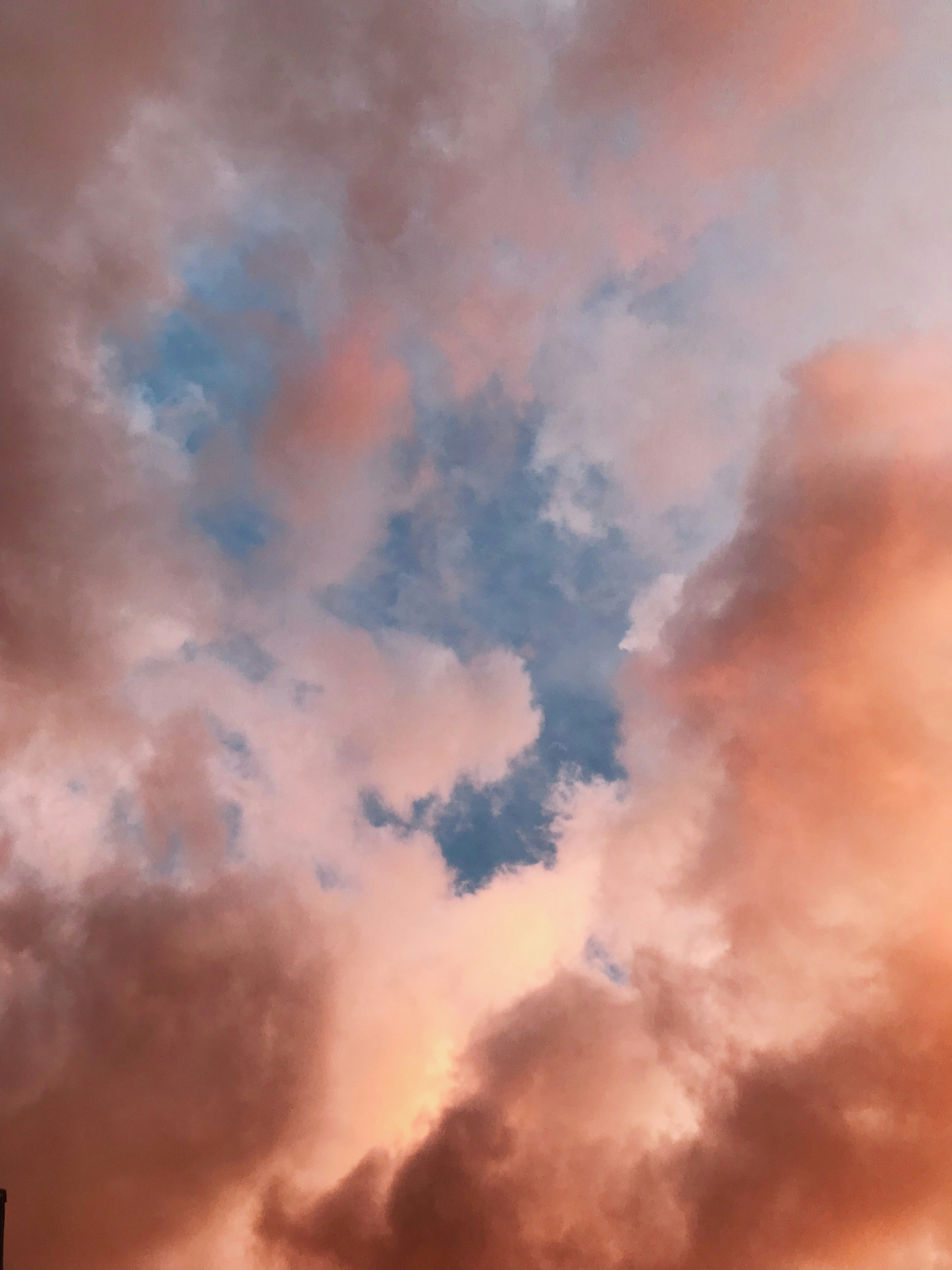 Sunset Sky with Pink Clouds