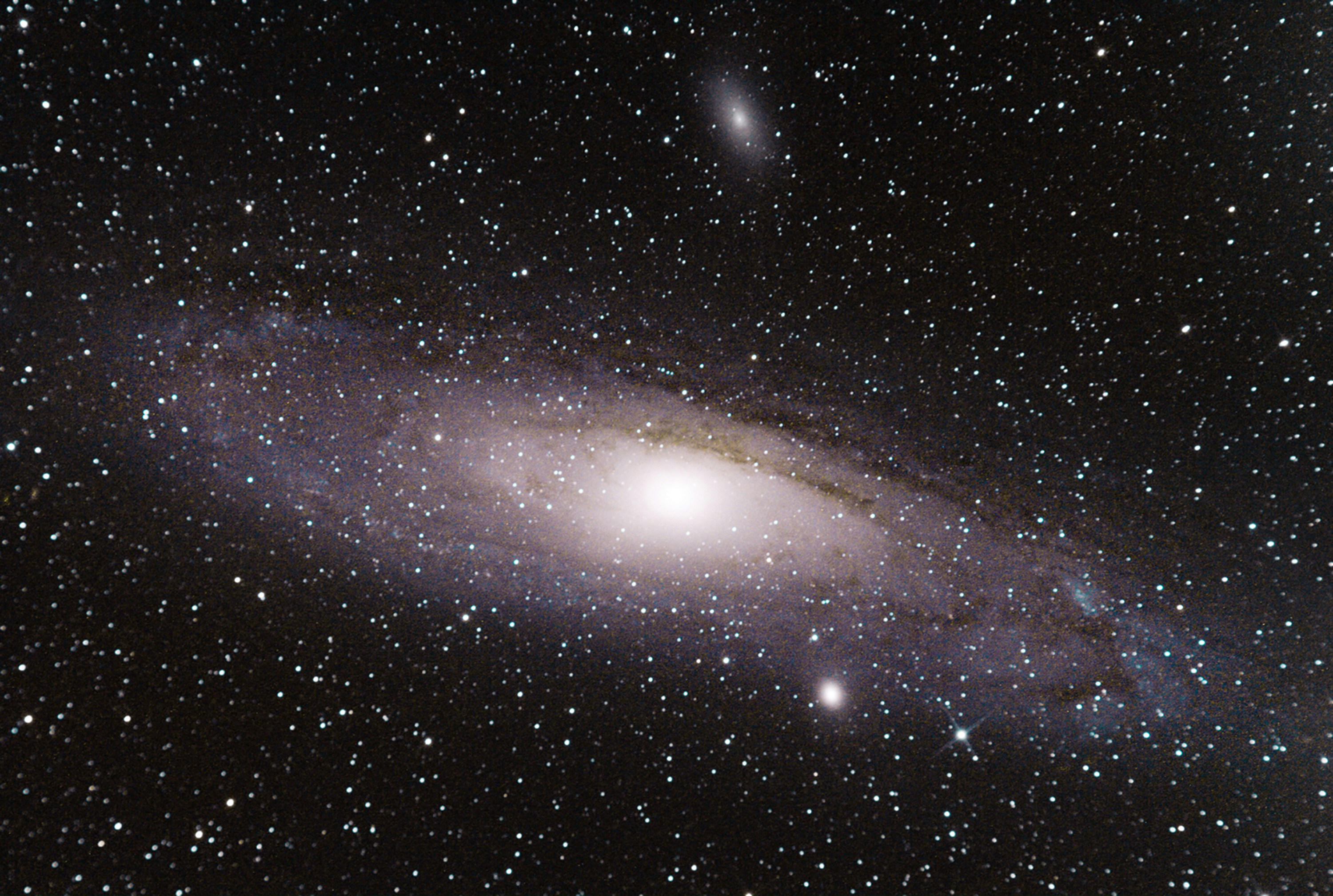 Andromeda Galaxy in Starry Sky