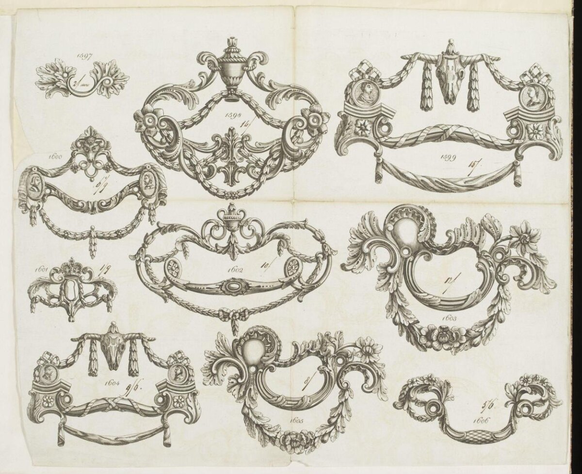 Antique Decorative Ornament Engravings