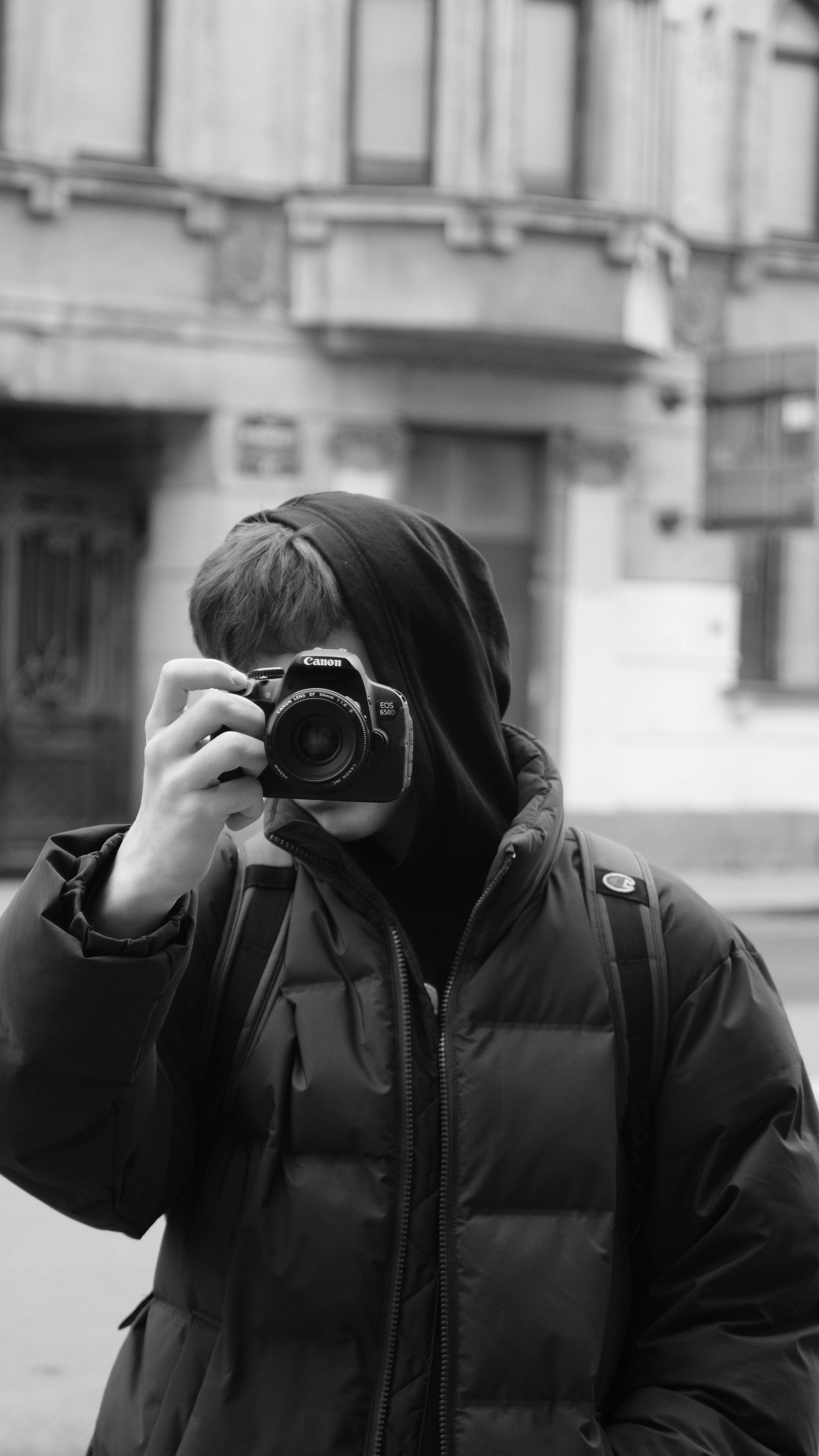 Street Photographer Taking Photo