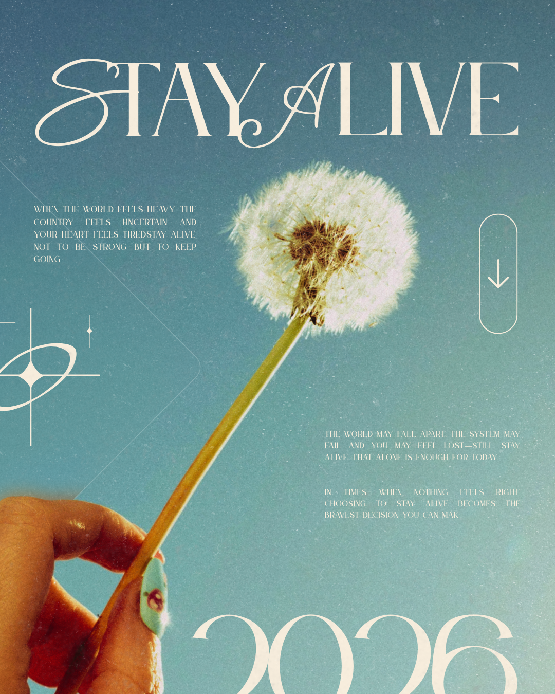 Stay Alive Motivational Poster