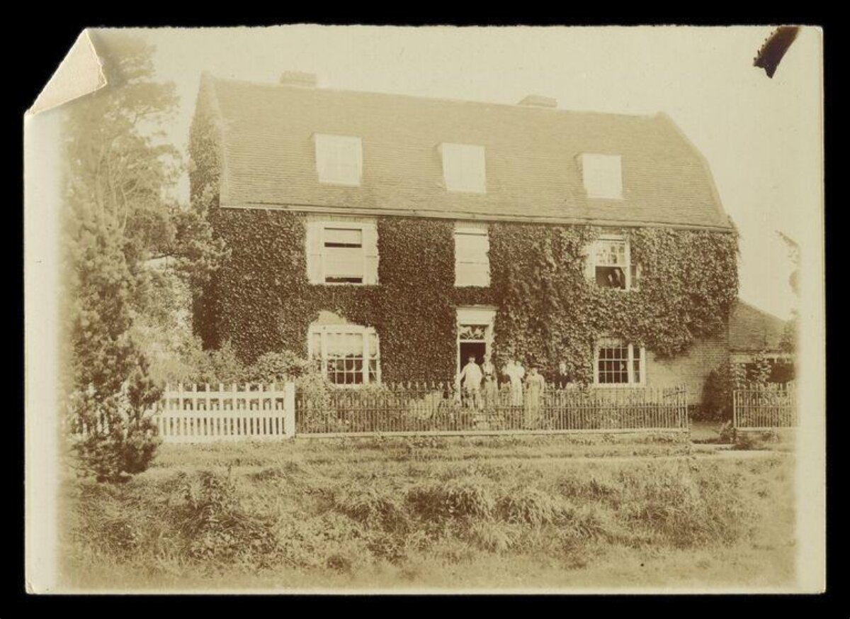 Vintage Ivy-Covered Family House