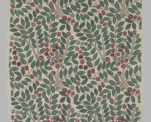 Botanical Leaf Flower Textile Pattern