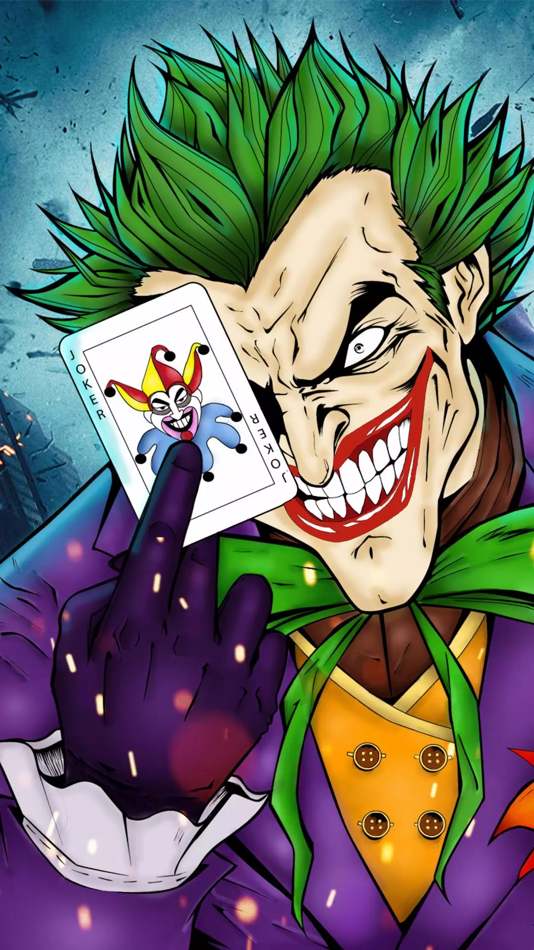 Joker Holding Joker Playing Card