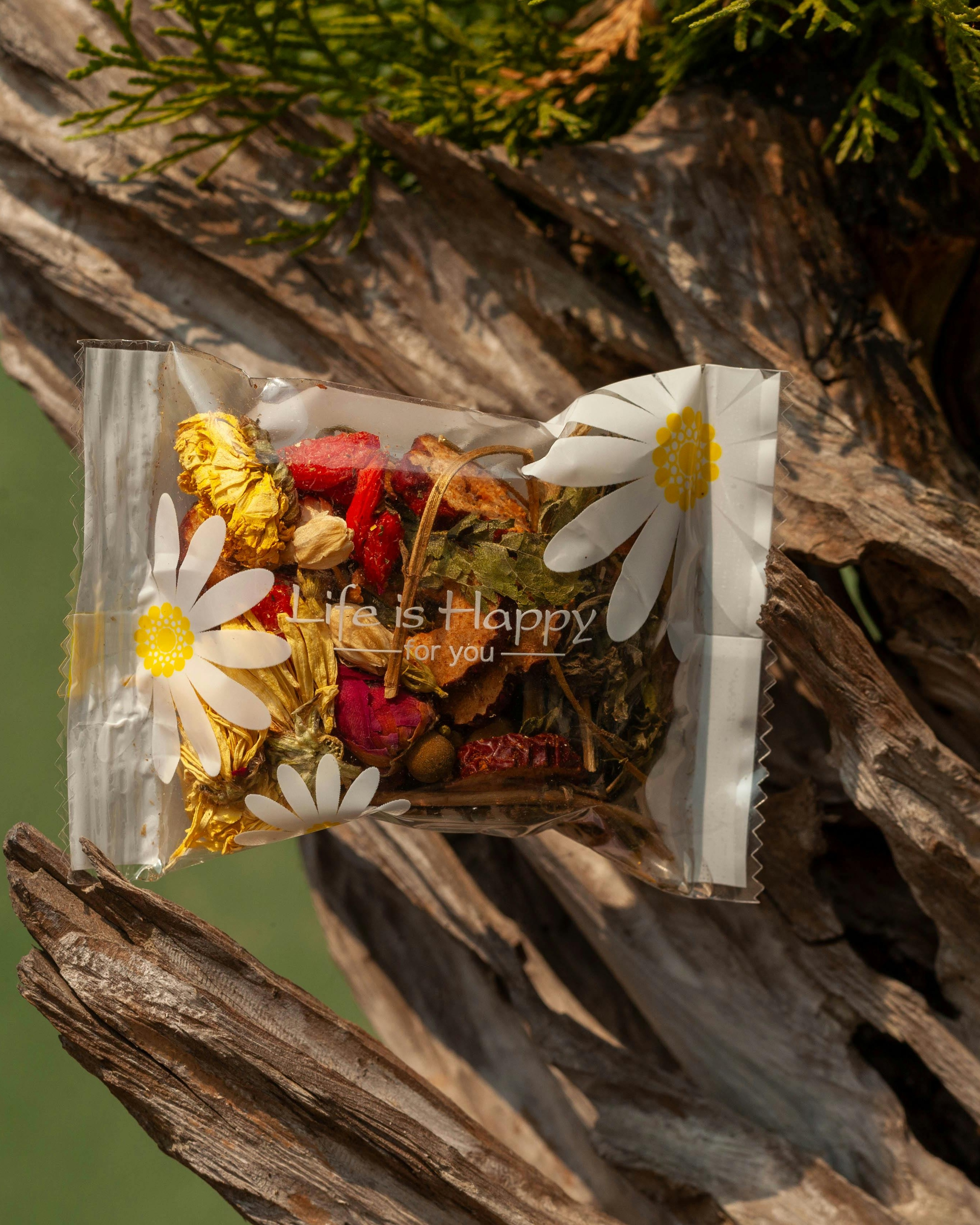 Packaged Dried Herbal Flower Tea
