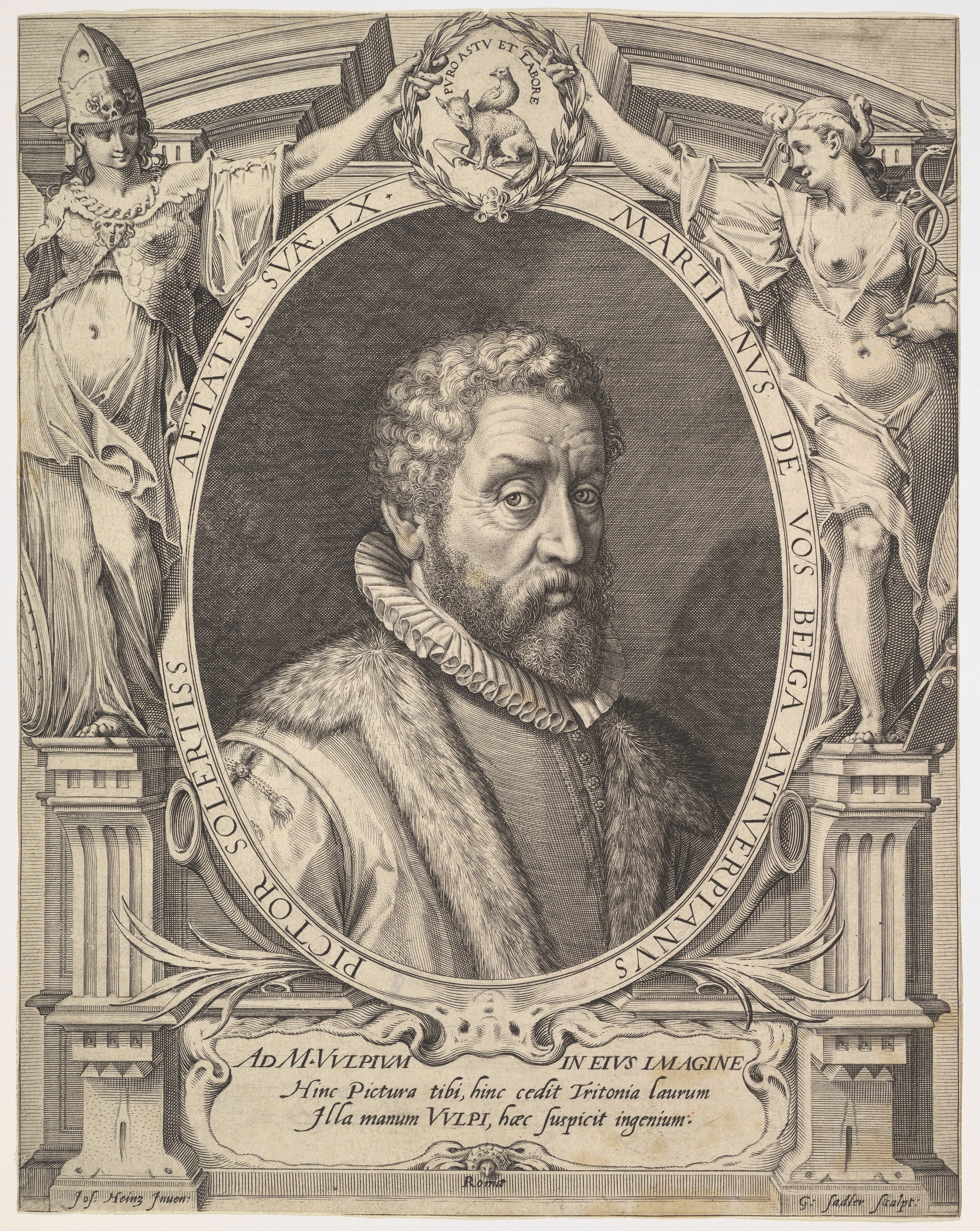 Engraved Portrait of Martin de Vos