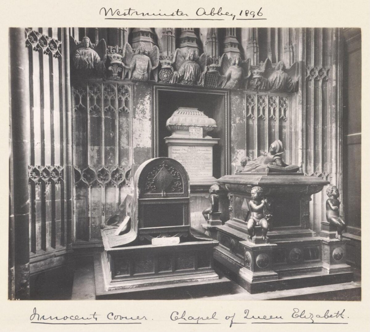 1896 Tombs at Westminster Abbey