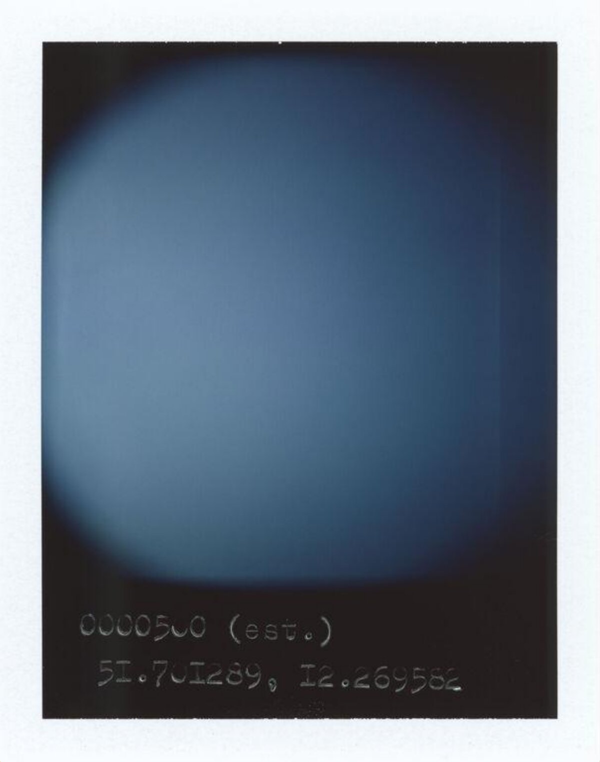 Polaroid Coordinate Note Photo