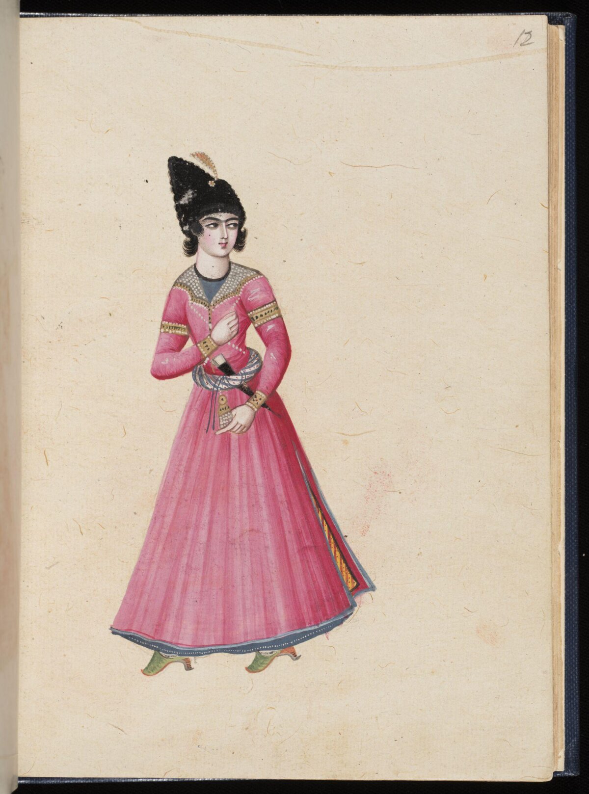 Persian Miniature Portrait of a Woman