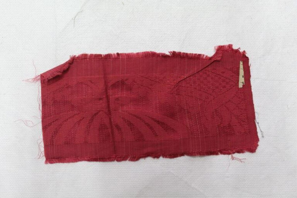 Red Woven Fabric Sample