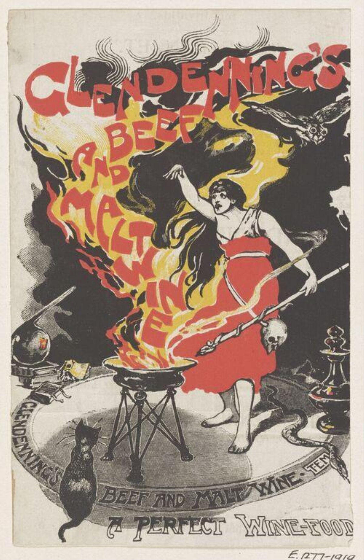 Vintage Glendenning's Beef Malt Wine Ad