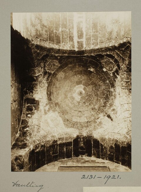 Vintage Photo of Stone Vaulting