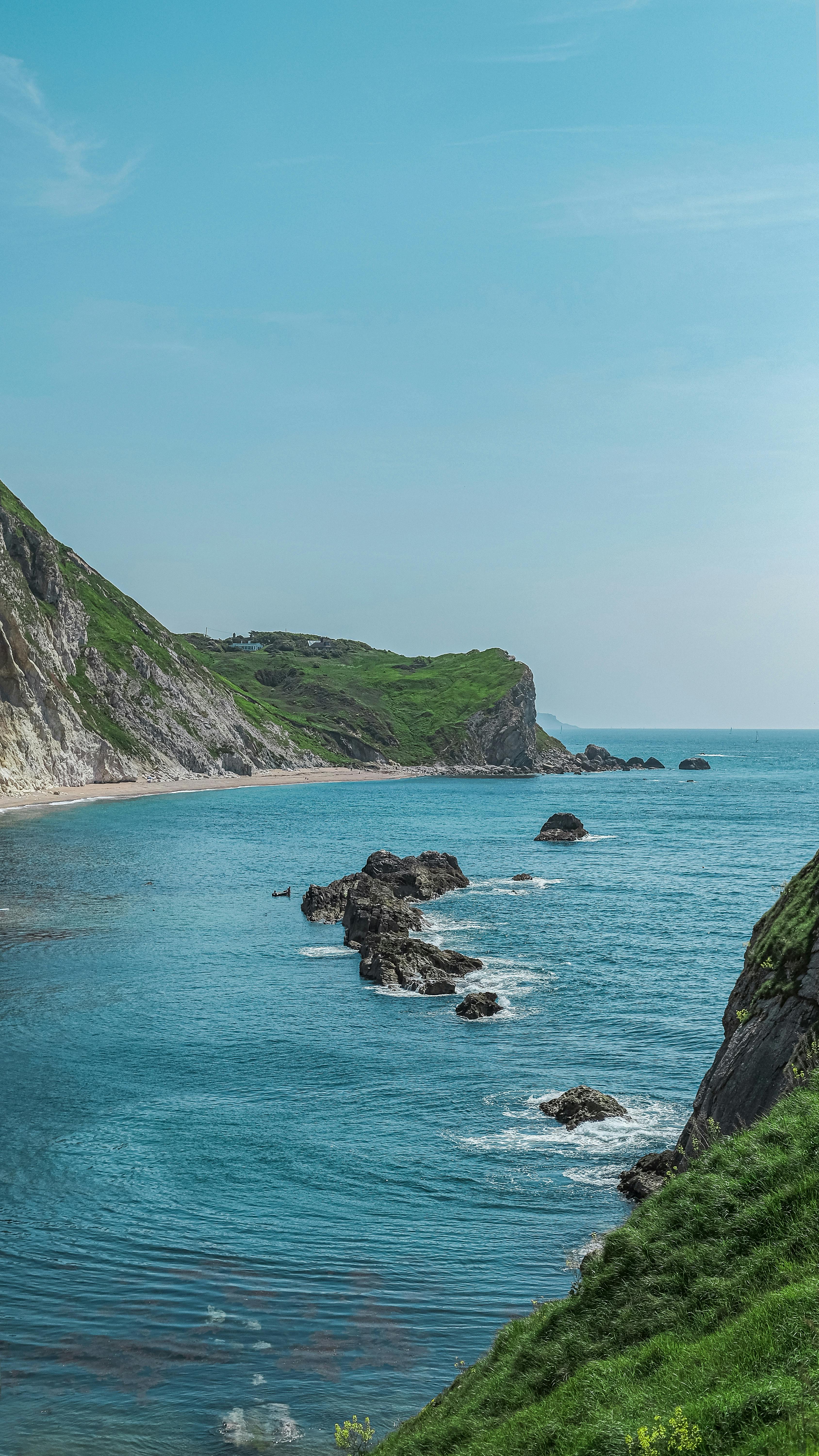 Coastal Cliffs and Blue Sea