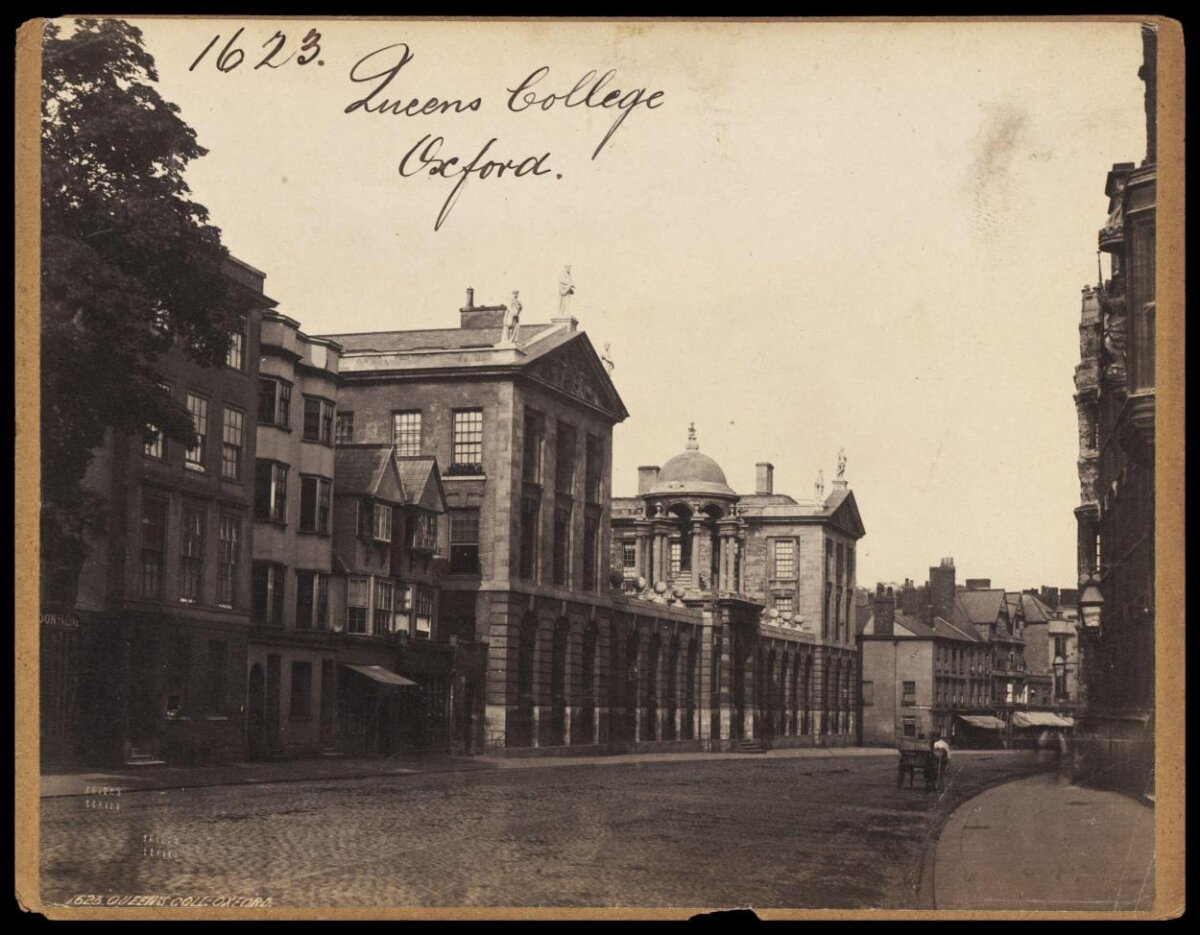 Vintage View of Queens College Oxford