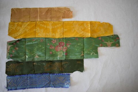 Assorted Vintage Patterned Fabric Scraps