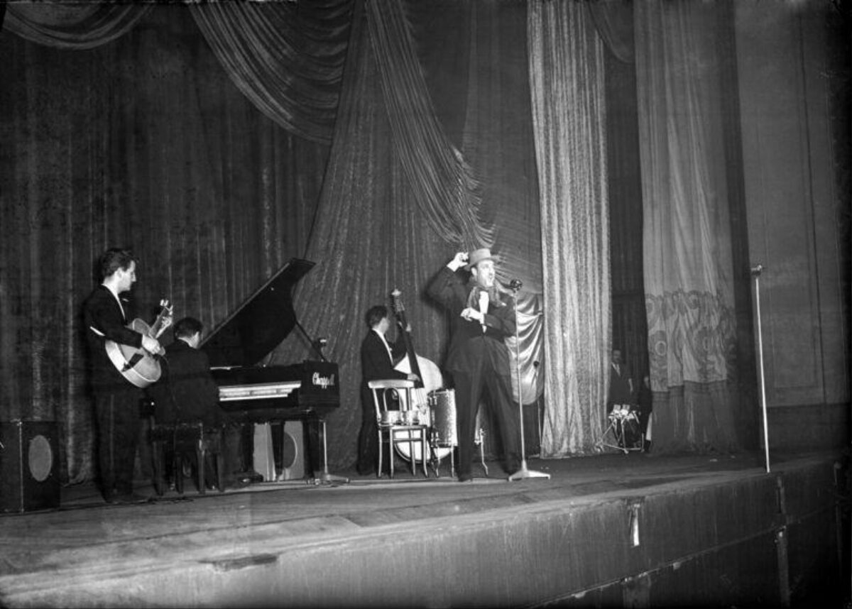 Jazz Band Performing on Stage