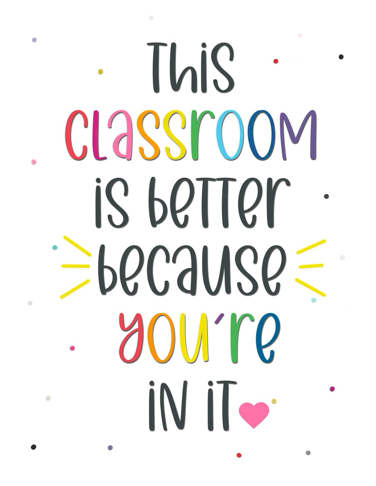Classroom Inspirational Quote Poster
