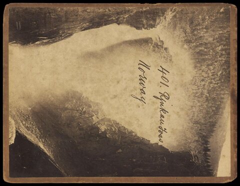 Vintage Photo of Norway's Rjukan Falls