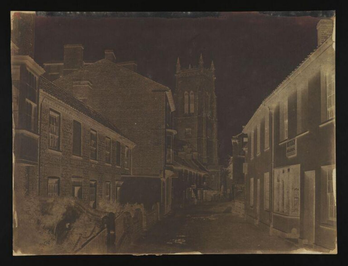 Historic Street with Church Tower